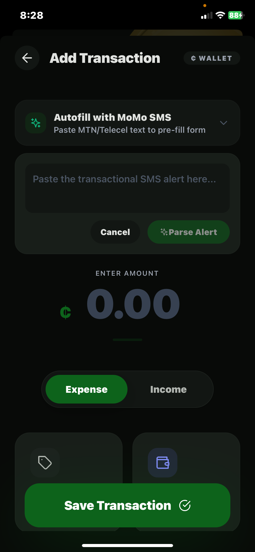 CediSmart SMS Parser - Automatic Transaction Detection